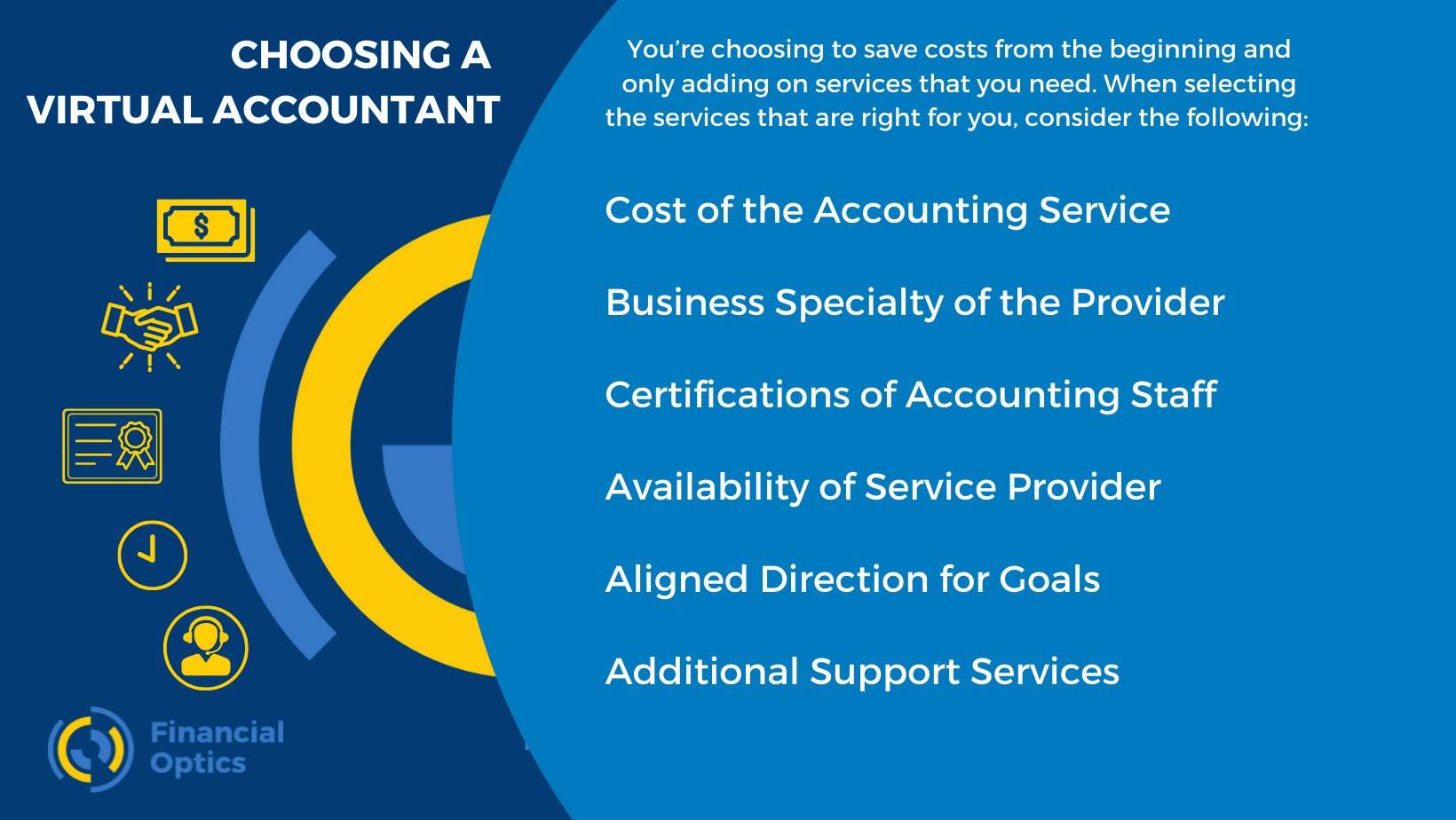 How to Chose a Virtual Accountant infographic