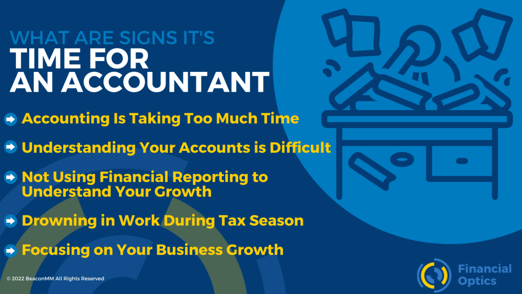 What are Signs It's Time for an Accountant Infographic
