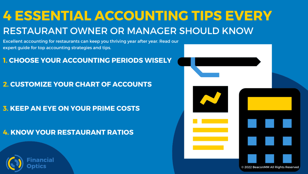 4 Essential Accounting Tips Every Restaurant Owner or Manager Should Know Infographic